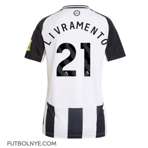 Camiseta Newcastle United Tino Livramento #21 Primera Equipación para mujer 2024-25 manga corta